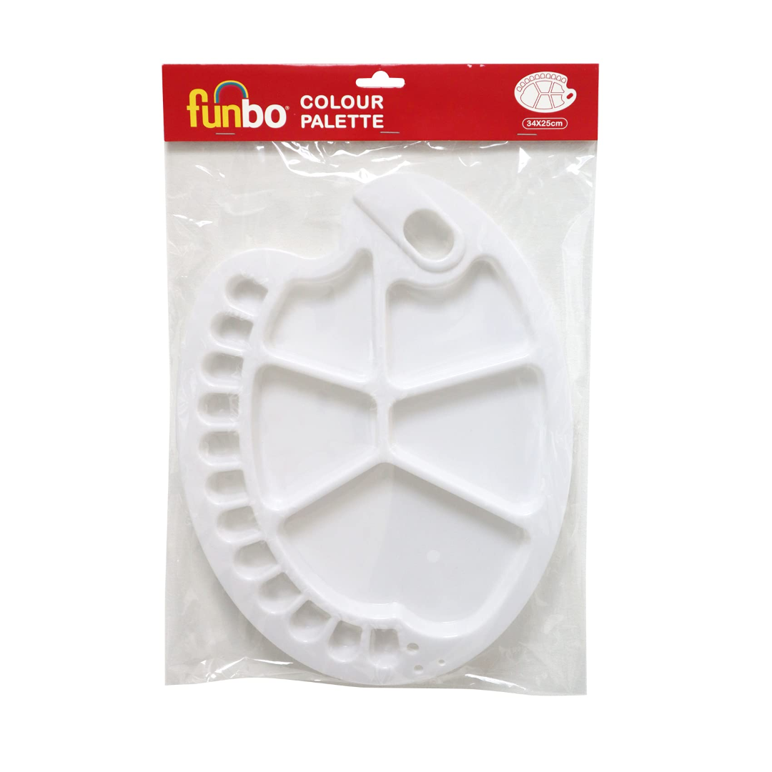 Funbo Pallet Plastic Oval 34 X 25cms FO-ACC-PLT-O3425
